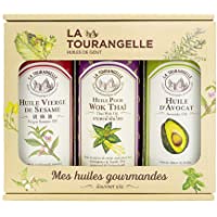 La Tourangelle - Coffret 3 Huiles du Monde : Huile Vierge de Sésame- Huile dAvocat et Huile Wok Thaï - Goût intense…